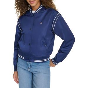 imageChampion womens Cropped Varsity Bomber JacketMedieval Blue