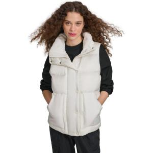 imageChampion womens Satin Quilted Puffer Vest With Stand CollarMarshmallow