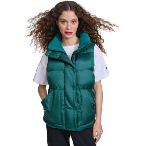 imageChampion womens Satin Quilted Puffer Vest With Stand CollarRainforest