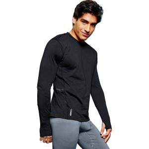 imageDuofold Mens Mid Weight Fleece Lined Thermal ShirtBlack