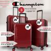 imageChampion 3Piece Luggage Set  21 25 29 Hardshell Suitcases with 8 Spinner Wheels  Expandable CarryOn ampamp Checked Luggage  Durable ABS Material  Airline Approved  With TSA Lock  TawnyTawny