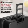 imageChampion 3Piece Luggage Set  21 25 29 Hardshell Suitcases with 8 Spinner Wheels  Expandable CarryOn ampamp Checked Luggage  Durable ABS Material  Travel Bags  Airline Approved  ChiveTrue Black