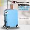 imageChampion 3Piece Luggage Set  21 25 29 Hardshell Suitcases with 8 Spinner Wheels  Expandable CarryOn ampamp Checked Luggage  Durable ABS Material  Travel Bags  Airline Approved  ChiveCender Blue