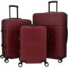 imageChampion 3Piece Luggage Set  21 25 29 Hardshell Suitcases with 8 Spinner Wheels  Expandable CarryOn ampamp Checked Luggage  Durable ABS Material  Travel Bags for Men ampamp Women  Mandarin RedTawny Port