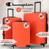 imageChampion 3Piece Luggage Set  21 25 29 Hardshell Suitcases with 8 Spinner Wheels  Expandable CarryOn ampamp Checked Luggage  Durable ABS Material  Travel Bags for Men ampamp Women  Mandarin RedMandarin Red