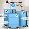 imageChampion 3Piece Luggage Set  21 25 29 Hardshell Suitcases with 8 Spinner Wheels  Expandable CarryOn ampamp Checked Luggage  Durable ABS Material  Travel Bags  Airline Approved  ChiveCender Blue