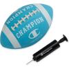 imageChampion Blitz Football AllWeather Football Enhanced Grip Durable Rubber Cover and Molded Laces for Outdoor Sports ampamp Training Includes 6 Ball PumpFierce TideWhite