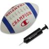 imageChampion Blitz Football AllWeather Football Enhanced Grip Durable Rubber Cover and Molded Laces for Outdoor Sports ampamp Training Includes 6 Ball PumpWhiteSurf the WebTango Red