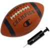 imageChampion Blitz Football AllWeather Football Enhanced Grip Durable Rubber Cover and Molded Laces for Outdoor Sports ampamp Training Includes 6 Ball PumpClassicBlack