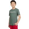 imageChampion Boys Boys Tee Shirt Short Sleeve Logo TShirt for KidsSignature Forest Green