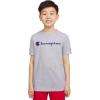 imageChampion Boys Boys Tee Shirt Short Sleeve Logo TShirt for KidsSignature Grey Heather