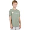 imageChampion Boys Boys Tee Shirt Short Sleeve Logo TShirt for KidsSignature Pale Green