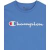 imageChampion Boys Boys Tee Shirt Short Sleeve Logo TShirt for KidsSignature Retro Blue