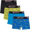 imageChampion Boys Everyday Active Lightweight Stretch Boxer Briefs  4 PackBlackBlueScripts