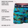 imageChampion Boys Everyday Active Lightweight Stretch Boxer Briefs  4 PackNavyGreenCamoScripts