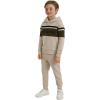 imageChampion Boys Jogger Set Fleece Hoodie and Sweatpants TracksuitSand Khaki