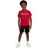 imageChampion Boys Shorts Sets 2 Piece Tee Shirt and Athletic Shorts for KidsSignature Lychee Red