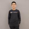 imageChampion Boys Sweatshirt for Kids Pullover Fleece Crewneck SweaterSignature Black