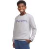 imageChampion Boys Sweatshirt for Kids Pullover Fleece Crewneck SweaterSignature Grey Heather