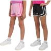 imageChampion Girls Heritage Foldover Mesh Running Basketball Short 275 Inch InseamBlackbright Pink