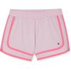 imageChampion Girls Heritage Foldover Mesh Running Basketball Short 275 Inch InseamBlackbright Pink