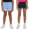 imageChampion Girls Heritage Foldover Mesh Running Basketball Short 275 Inch InseamBlackdutch Blue