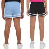 imageChampion Girls Heritage Foldover Mesh Running Basketball Short 275 Inch InseamBlackdutch Blue