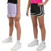 imageChampion Girls Heritage Foldover Mesh Running Basketball Short 275 Inch InseamBlackpastel Lilac