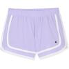 imageChampion Girls Heritage Foldover Mesh Running Basketball Short 275 Inch InseamBlackpastel Lilac