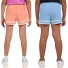 imageChampion Girls Heritage Foldover Mesh Running Basketball Short 275 Inch InseamMulti Pap