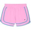 imageChampion Girls Heritage Foldover Mesh Running Basketball Short 275 Inch InseamSaxony Bluepurple