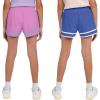 imageChampion Girls Heritage Foldover Mesh Running Basketball Short 275 Inch InseamSaxony Bluepurple