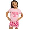 imageChampion Girls Shorts Sets 2 Piece Short Set for Girls Active ClothingSoft Pink