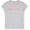 imageChampion Girls Tee Shirt for Kids Short Sleeve TShirt Girls TopsPink Mistgrey Heather