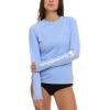 imageChampion Rash Guard for Women Womens Rash Guard Long Sleeve Shirts Rashguard Swim Shirt Women UPF 50 SPF ampamp UV ProtectionLight Blue