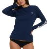 imageChampion Rash Guard for Women Womens Rash Guard Long Sleeve Shirts Rashguard Swim Shirt Women UPF 50 SPF ampamp UV ProtectionNavy
