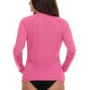 imageChampion Rash Guard for Women Womens Rash Guard Long Sleeve Shirts Rashguard Swim Shirt Women UPF 50 SPF ampamp UV ProtectionPink