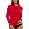 imageChampion Rash Guard for Women Womens Rash Guard Long Sleeve Shirts Rashguard Swim Shirt Women UPF 50 SPF ampamp UV ProtectionRed