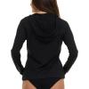 imageChampion Rash Guard for Women with Hood Long Sleeve Hoodie Swim Shirts for Women Quick Dry UPF 50 SPF Sun ampamp UV ProtectionBlack