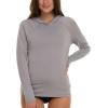 imageChampion Rash Guard for Women with Hood Long Sleeve Hoodie Swim Shirts for Women Quick Dry UPF 50 SPF Sun ampamp UV ProtectionGrey
