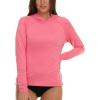 imageChampion Rash Guard for Women with Hood Long Sleeve Hoodie Swim Shirts for Women Quick Dry UPF 50 SPF Sun ampamp UV ProtectionPink