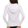 imageChampion Rash Guard for Women with Hood Long Sleeve Hoodie Swim Shirts for Women Quick Dry UPF 50 SPF Sun ampamp UV ProtectionWhite