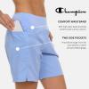 imageChampion Swim Board Shorts for Women 57 Swim Shorts Women with Pockets for Beach Pool SummerLight Blue