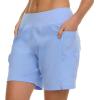 imageChampion Swim Board Shorts for Women 57 Swim Shorts Women with Pockets for Beach Pool SummerLight Blue