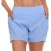 imageChampion Swim Board Shorts for Women 57 Swim Shorts Women with Pockets for Beach Pool SummerLight Blue