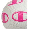 imageChampion Youth ampamp Adult Soccer Ball  Paneled Design Enhanced Control Durable Cover ampamp Butyl Bladder for Indoor ampamp Outdoor Training Sizes 3 4 5 Includes 6quot PumpWhiteOptic Pink