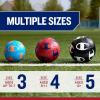 imageChampion Youth ampamp Adult Soccer Ball  Paneled Design Enhanced Control Durable Cover ampamp Butyl Bladder for Indoor ampamp Outdoor Training Sizes 3 4 5 Includes 6quot PumpWhiteBlack