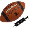 imageChampion Blitz Football AllWeather Football Enhanced Grip Durable Rubber Cover and Molded Laces for Outdoor Sports ampamp Training Includes 6 Ball PumpClassicBlack