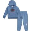 imageChampion Boys Hoodie and Jogger Set for Kids 2 Piece Athletic Sweatsuit SetsDusty Blue
