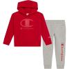 imageChampion Boys Jogger Set Fleece Hoodie and Sweatpants TracksuitGrey Heather